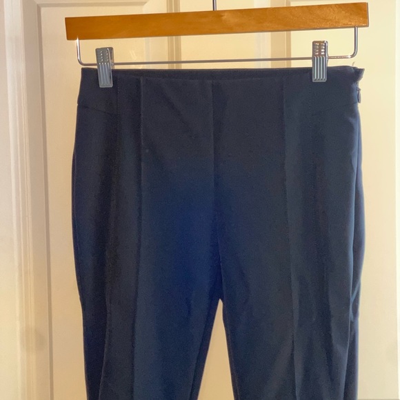 LAFAYETTE 148 NEW YORK ESSENTIAL Gramercy Black Stretch Pintuck Pant {$598} Sz 0 - Picture 4 of 9